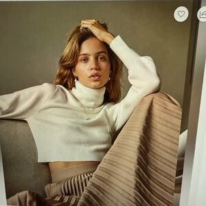 Wilfred Rebecca Cream Turtle Neck Sweater